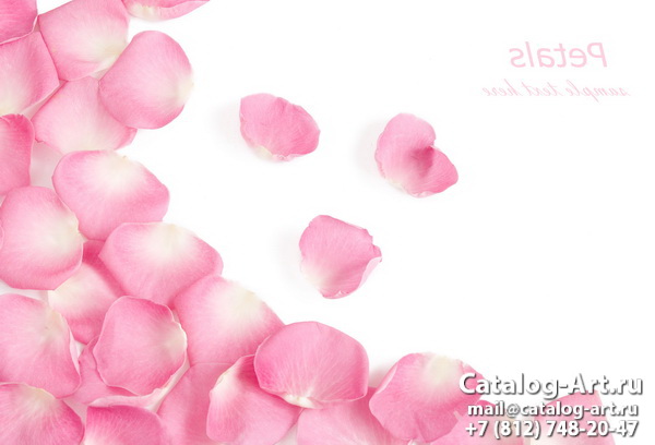 Натяжные потолки с фотопечатью - Розовые розы 76